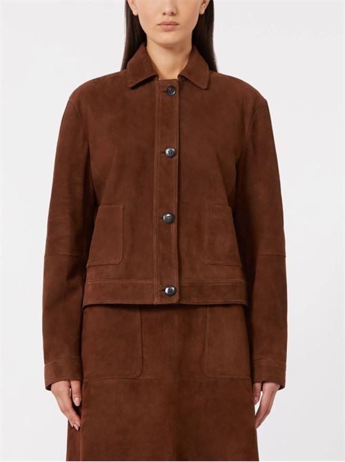 Suede jacket MAX MARA STUDIO | 2616441021600MSTBAIA002